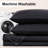 FISHDRU 7-Piece Black Quilt Sets, King