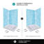 Base de douche double l 36 "x P 36"