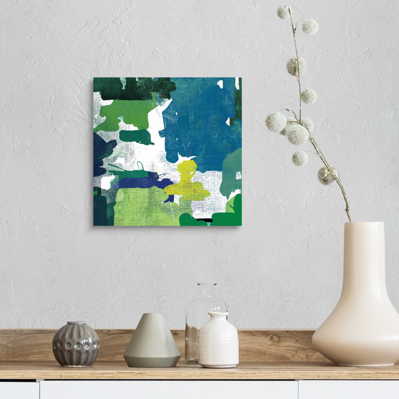 Block Paint II, reproduction d’art sur toile, Toile tendue, H 12 po x l 12 po x P 1,25 po
