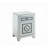 Noralie Glam 2-Drawer Accent Table in Mirrored & Faux Diamonds