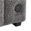 Canapé-lit modulaire réversible en tissu bouclé gris 97 po Seraphina II avec méridienne de rangement, porte-gobelets, port de chargement USB et coussins décoratifs