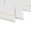 Carrelage mural en marbre poli et laiton 11,81 po x 14,96 po Mehko-61537914