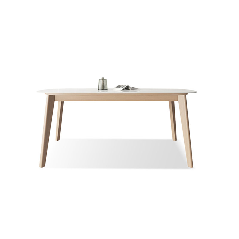 Picture color Rectangular Sintered Stone tabletop Dining Table, 29.53"H x 55.12"L x 31.5"W