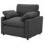 Fauteuil inclinable électrique Roca gris foncé-112747888
