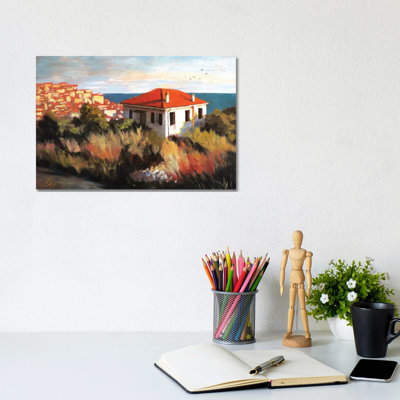 Imperia, Italy – Cottage By The Sea 1 Piece Wall Art on Canvas