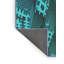 Tapis bleu aqua tissé à la machine-172757340
