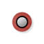 Applique murale circulaire à lentille - DEL DIMTRIAC - doré - placage de bois - abat-jour orange-53918964-115673352