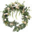Guirlande de mariage avec guirlande florale avec chemin de table en chiffon, vigne de verdure et nappe diaphane-131138694