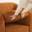 Fauteuil demi-tonneau en polyester 36,6 po Mykel-1837982087