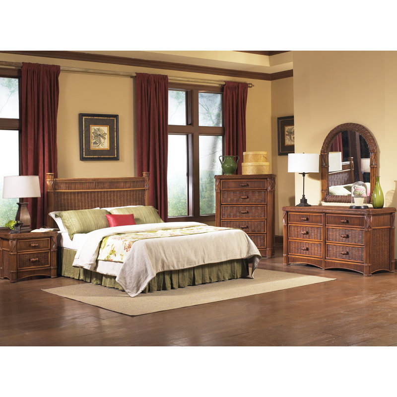 Admiranda Wicker / Rattan Piece Bedroom Set