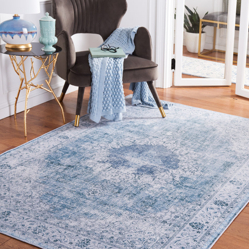 Tapis vert / gris Ziebarth 190 M / W S / R, Rectangle 4 pi x 6 pi