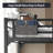Queen Size Metal Loft Bed with Charging Station and LED Light, Space-Saving Design-680655154