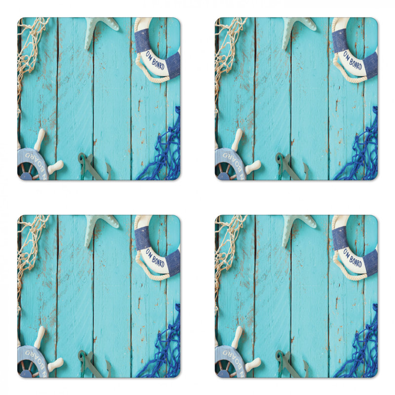 Square 4 Piece Coaster Set