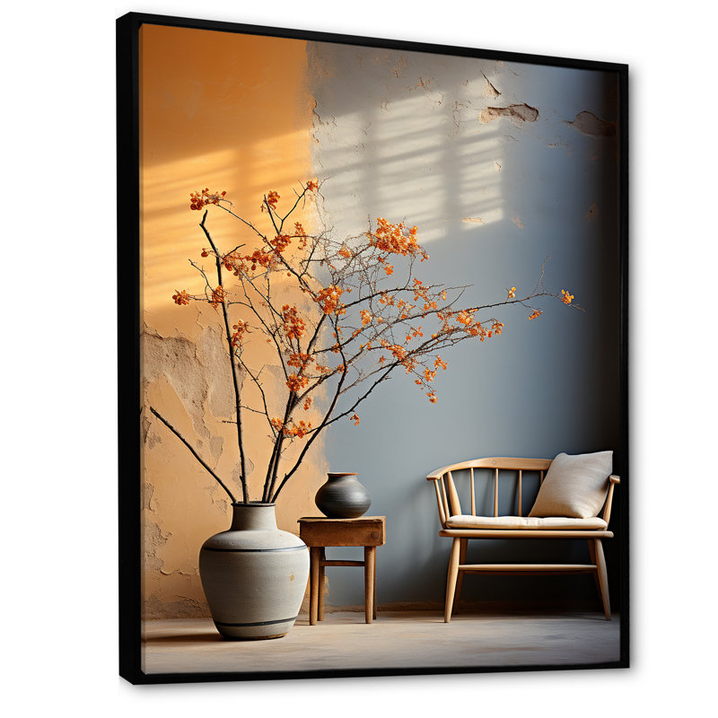 «Tree Lined Dreams III» sur toile, Cadre flottant noir, H 32 po x l 24 po x P 1 po