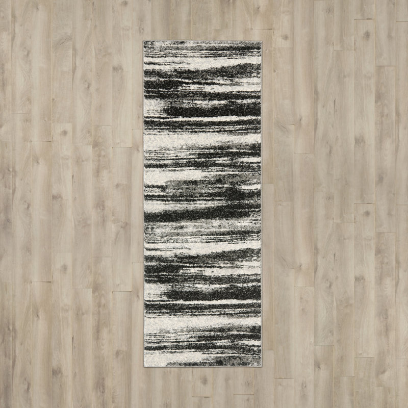 Kazlyn Retro Performance Abstract Rug, Rectangle 2'3" x 5'