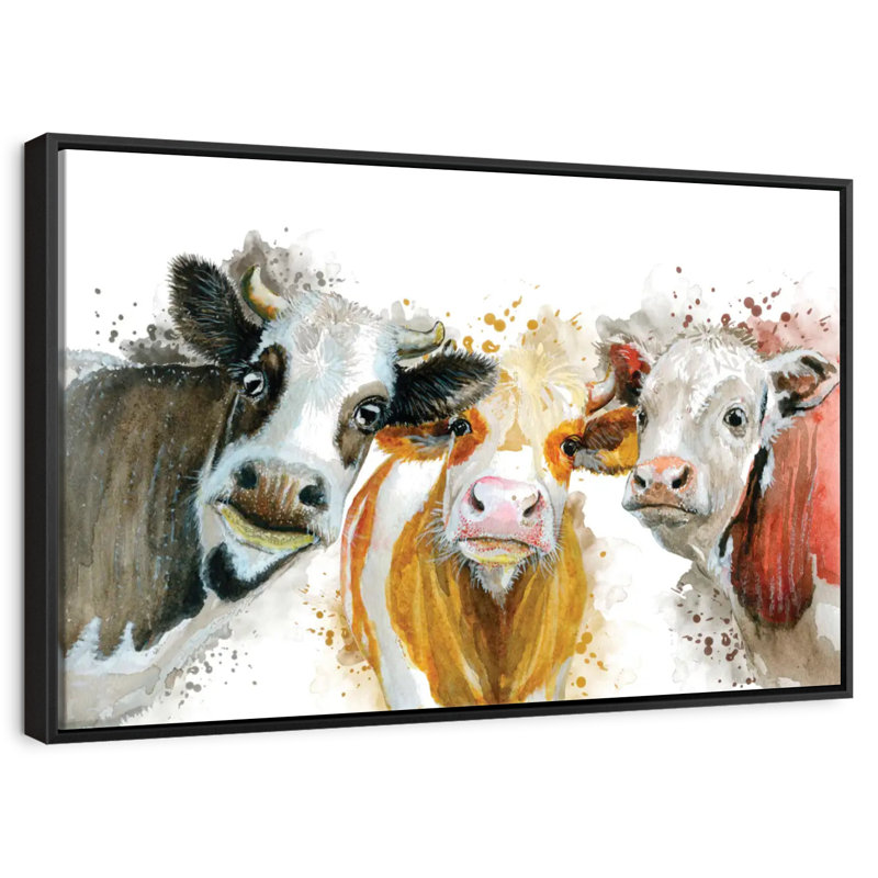 Livestock Cows Splash, 17" H x 25" W