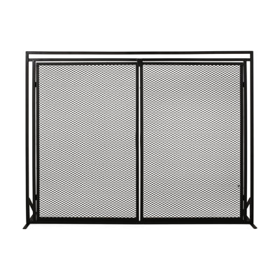 Pare-étincelles pratique en fer - Gardez votre maison en sécurité, H 30,35 po x l 39,17 po