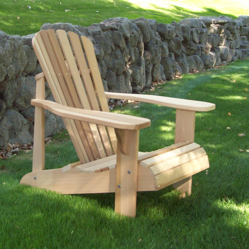 Cargo Outdoor Adirondack Chair, Unstained