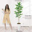 74 po Faux plante d'eucalyptus en pot blanc