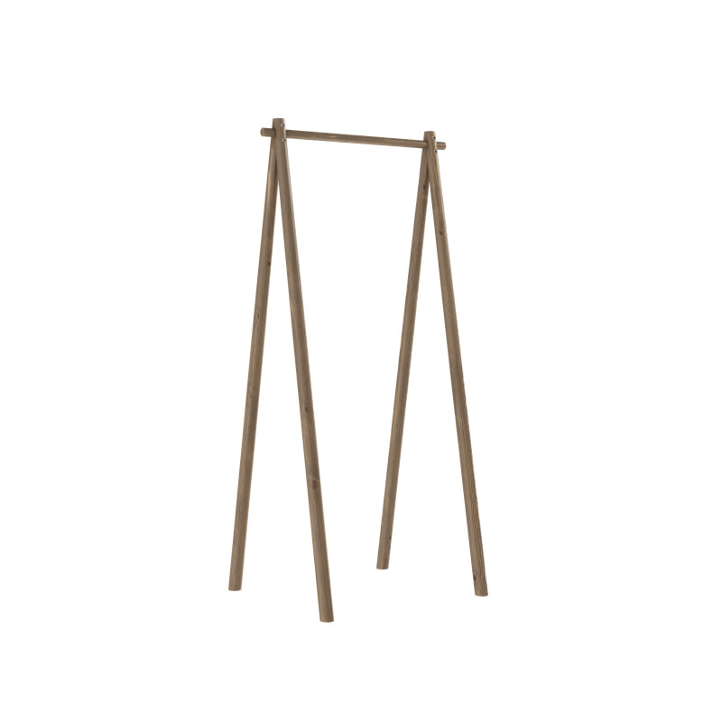 Hongi 75cm Wide Clothes Rack. Made in Europe, Scandinavian design, FSC certified wood, Carob Brown Lacquered