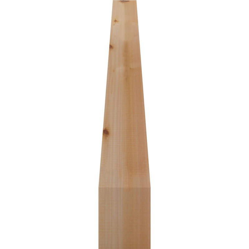 Attelle de genou traditionnelle, H 38 po x l 5,5 po x P 38 po, Cèdre rouge de l'Ouest (lisse)
