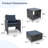5 Pieces Wicker Patio Furniture Set, Outdoor Furniture With Sturdy Rust-Proof Frame, Comfortable Cushions With High-Density Sponge, Space-Saving Design With Ottoman Storage-544917827