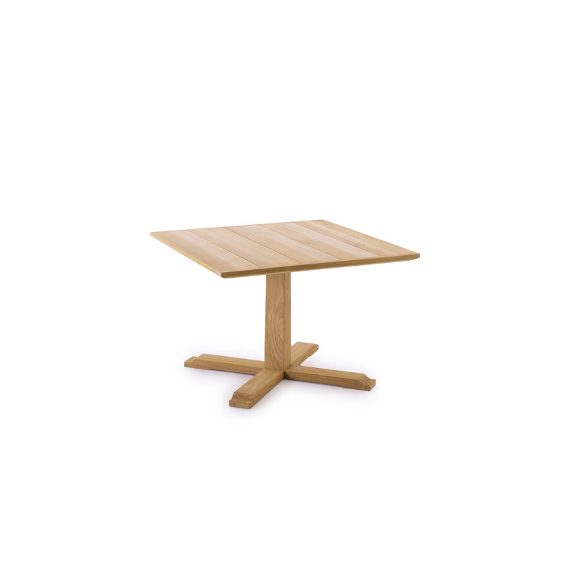 Synthesis Outdoor Square Teak Bistro Table, 35.43" W x 35.43"L x 24.41"H