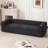 92" W Mid-Century Modern Corduroy Upholstered Compression Sofa  With Cup Holders and Side Pockets No Assembly Required-1691571532
