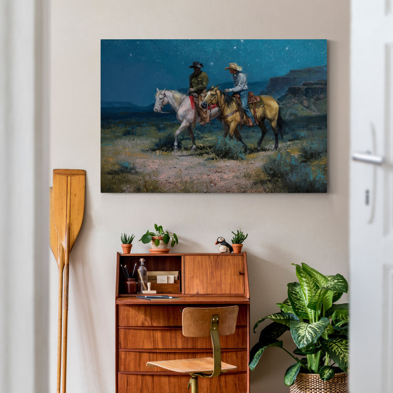 Night riders-reproduction d’art sur toile, H 12 po x l 18 po x P 1,5 po