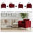 Accent Chair for Living Room, Velvet Comfy Single Sofa Chair Mid-Century Modern Armchair with 1 Pillow and Metal Legs for Bedroom Office Reading-1290054614