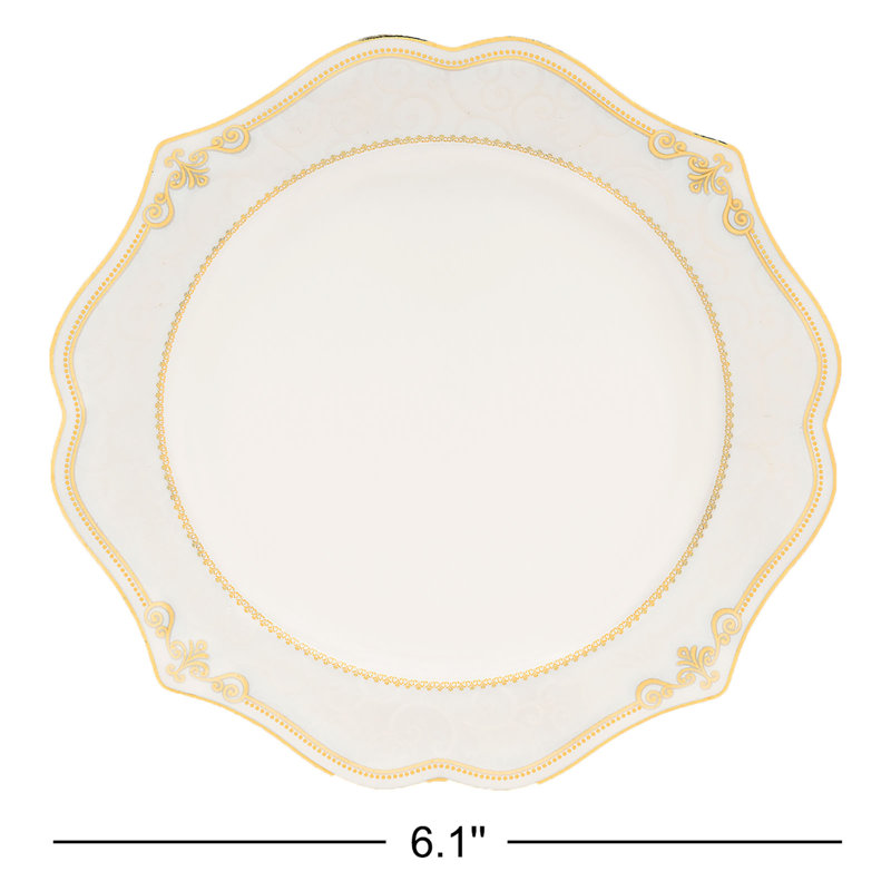 Assiette à pain en porcelaine tendre 6,1 po Avienda
