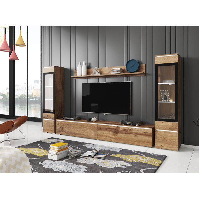 Dorfman Entertainment Center for TVs up to 78", Oak