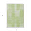 Tapis intérieur / extérieur rayé vert et menthe 3 pi x 5 pi HomeRoots