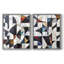 ABSTRACT Series LII - Impression encadrée de qualité supérieure - prête à être accrochée - aucun clou requis - aucun clou requis-544930371-544930373