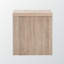1 tiroir et 1 tablette Yarrow avec table de chevet au fini gris et brun clair, H 16,77 po x l 15,61 po x P 15,61 po