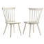 Chaise d'appoint de salle à manger rustique en bois massif blanc 2, design, idéale pour la cuisine et les pièces, installation rapide-1413665802