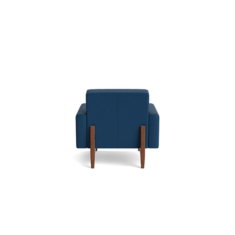 Tyler Chair, Leather - Deep Blue