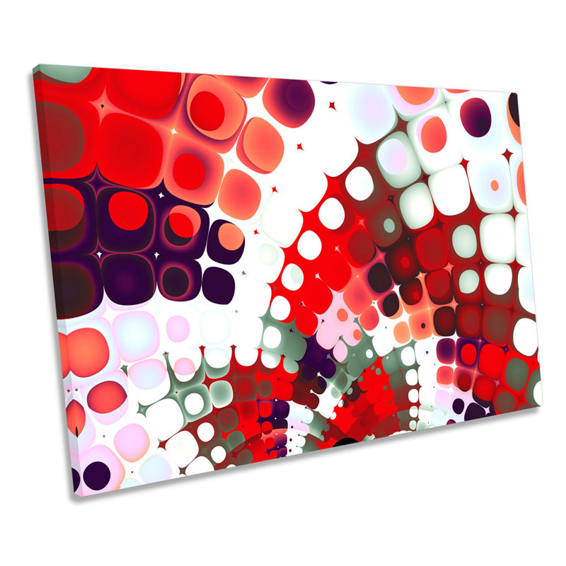 Abstract Mosaic Pattern - Wrapped Canvas Print, 40.6cm H x 61cm W