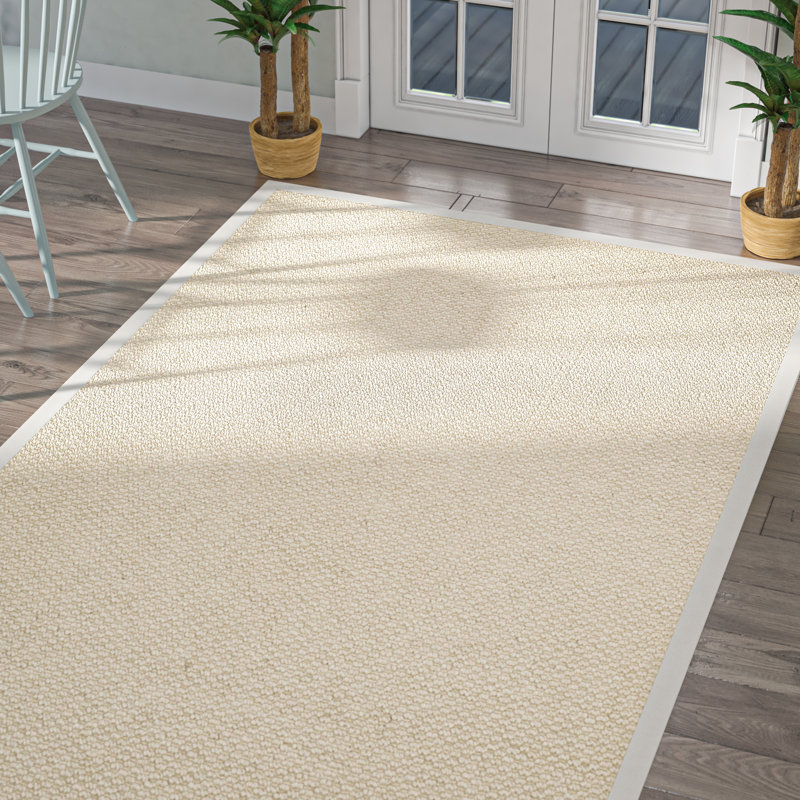 Tapis crème texturé, Rectangle 6 pi x 9 pi