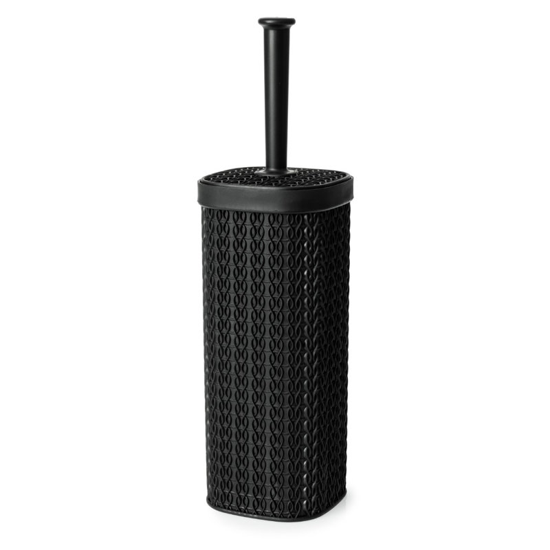 Lace Design Toilet Brush, Black