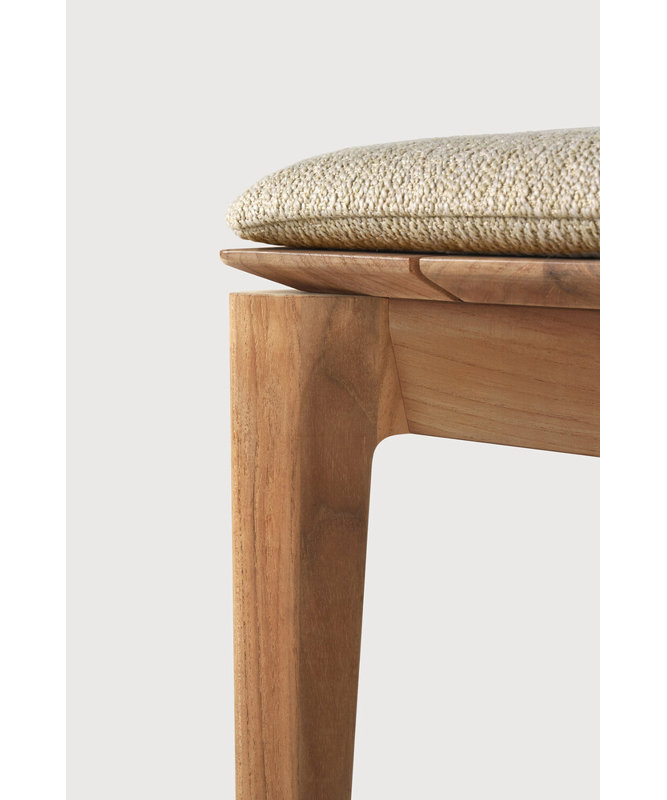Bok Outdoor Teak Dining Bench, Natural