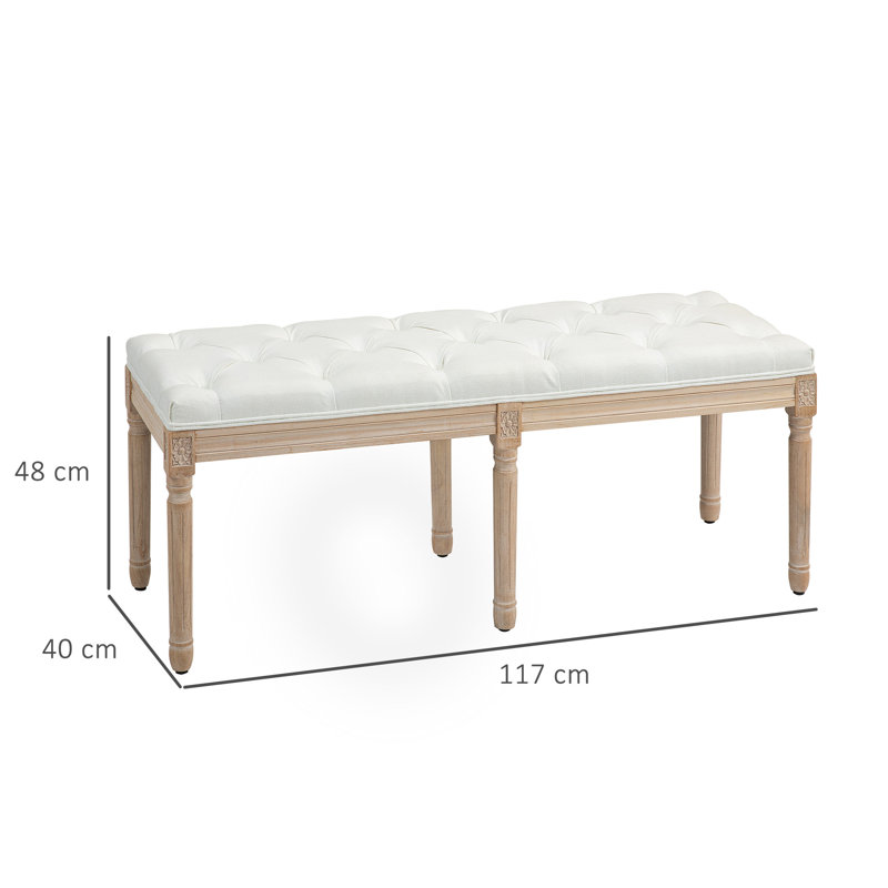 Scoles Polyester Upholstered Bench