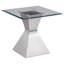 Chrome 3-piece Rectangular Coffee and End Table Set