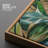 Plant Abstraction " Tropical Serenity Three-Piece Lush Green Foliage Banana Leaves Illustrations Modern Art Boho Decor " 3 - Pieces-98695925-98695926