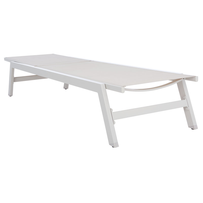 Caela Outdoor Chaise Sunlounger, Beige