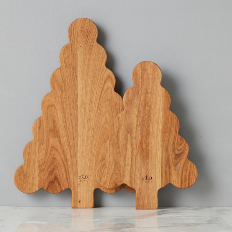 Scalloped Tree Cutting Board - Natural