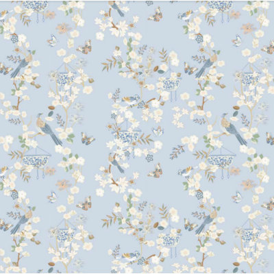 Pale Blue Chinoiserie Gift Wrap