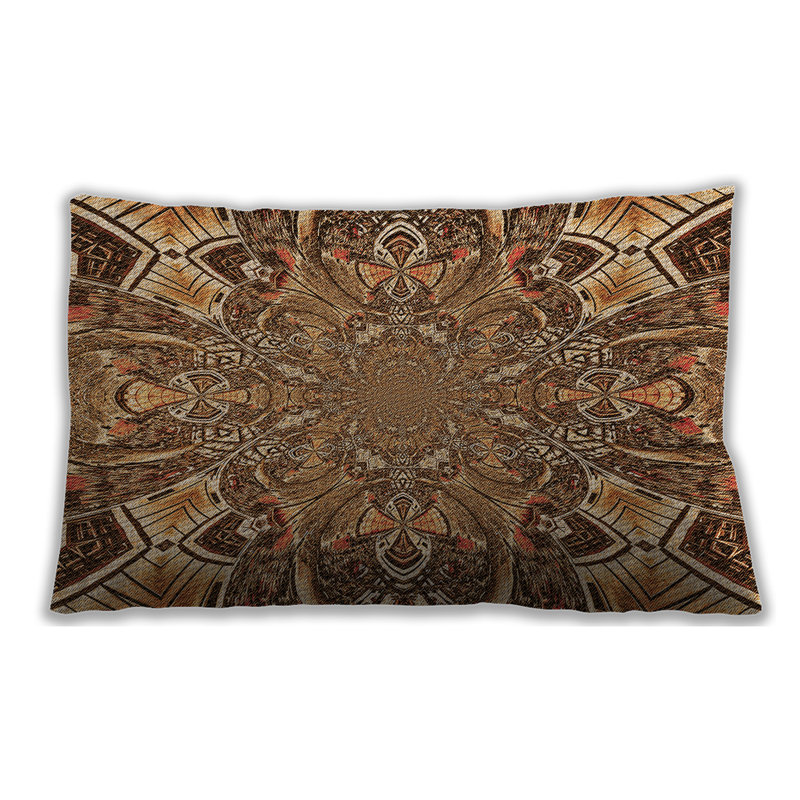 Patterned 127Throw Pillow, Microsuede, Purple