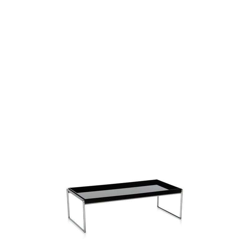 Trays Coffee Table, 10" H x 31.5" L x 15.75" W, Black