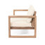Ensemble de meubles d'extérieur en bois d'acacia avec coussins confortables pour se détendre